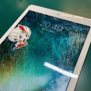 青梅市からお越しのお客様 iPad 5画面割れ修理